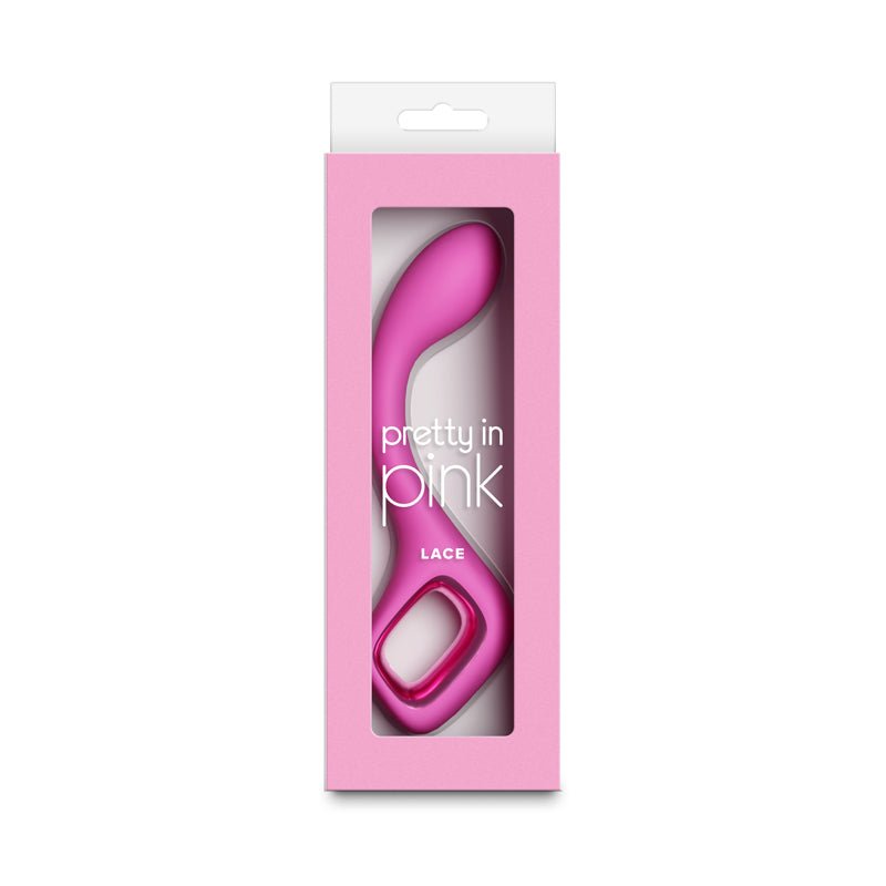 Pretty in Pink Lace - Pink - Pink 18.7 cm USB Rechargeable Vibrator - Silk and Sin
