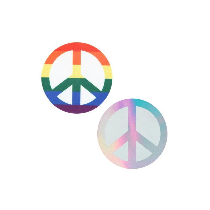 Pride Peace Sign Pasties - Silk and Sin
