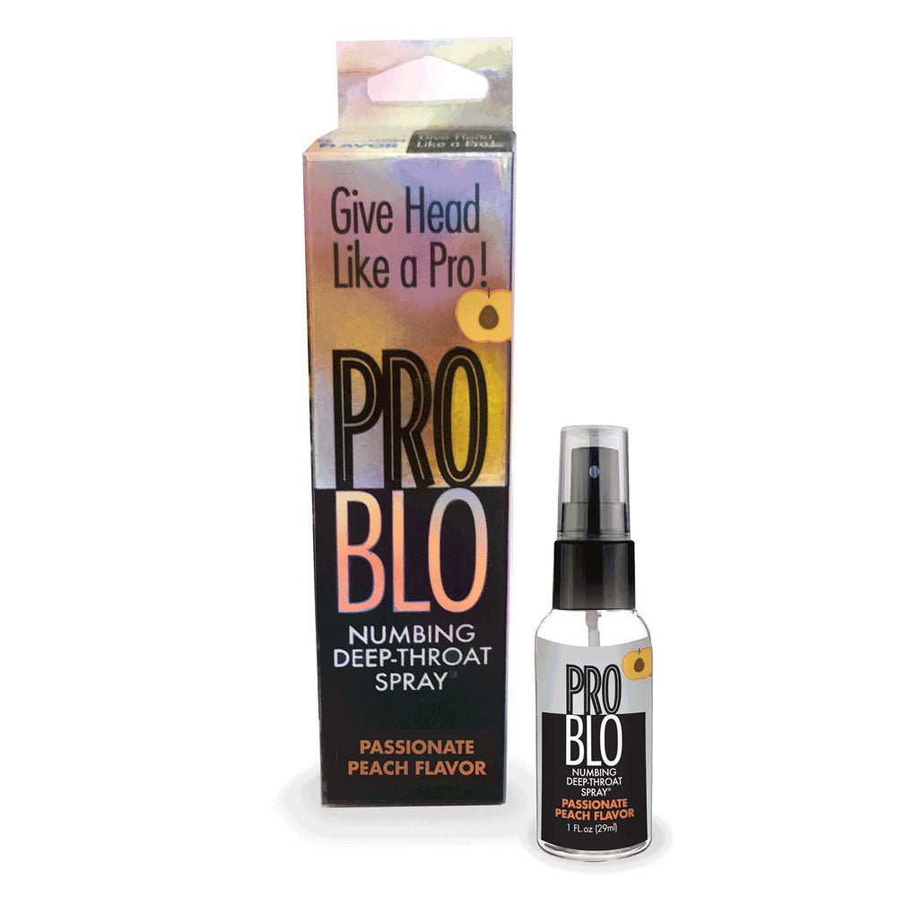 ProBlo Deep Throat Spray - Peach - Peach Flavoured Deep Throat Spray - 30 ml - Silk and Sin