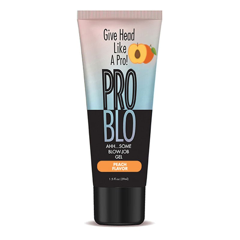 ProBlo Oral Pleasure Gel - Peach Flavoured Blowjob Gel - 29 ml Tube - Silk and Sin