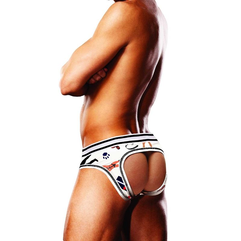 Prowler Leather Pride Open Brief - Silk and Sin