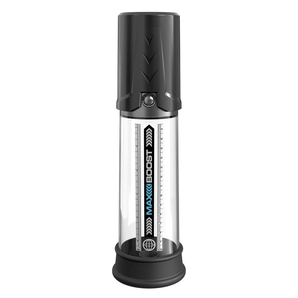 Pump Worx Max Boost - Black - Black Penis Pump - silkandsin