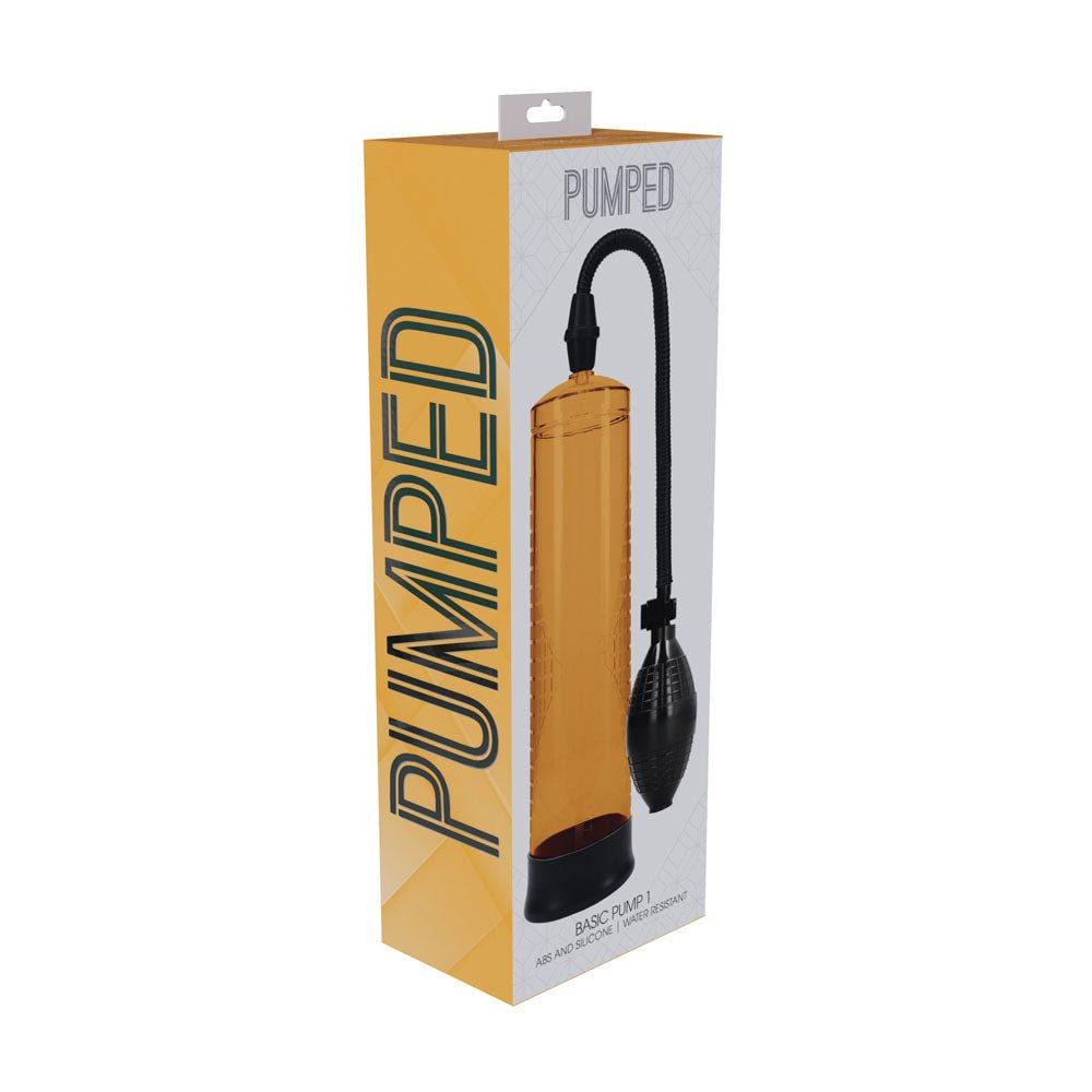 PUMPED Basic Pump 1 - Orange - Orange Penis Pump - silkandsin