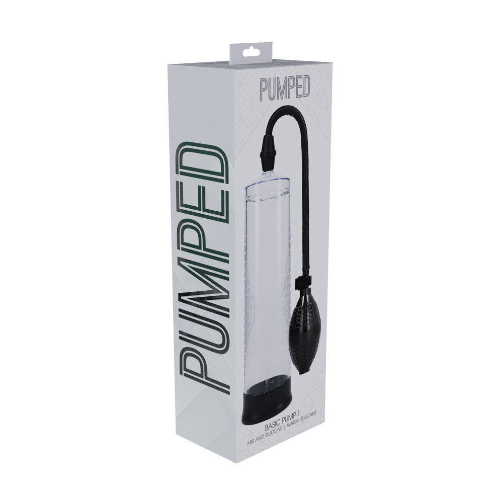 PUMPED Basic Pump 1 - Transparent - Clear Penis Pump - silkandsin