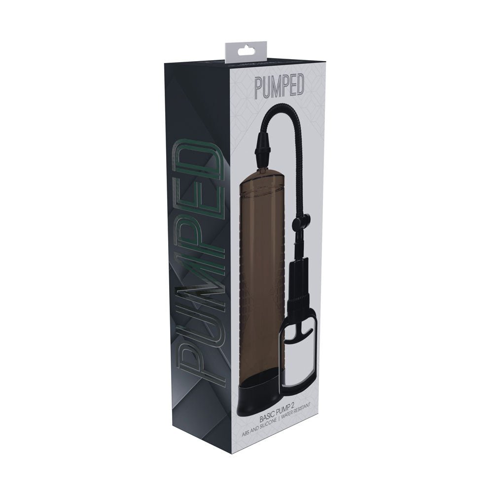 PUMPED Basic Pump 2 - Black - Black Penis Pump - silkandsin
