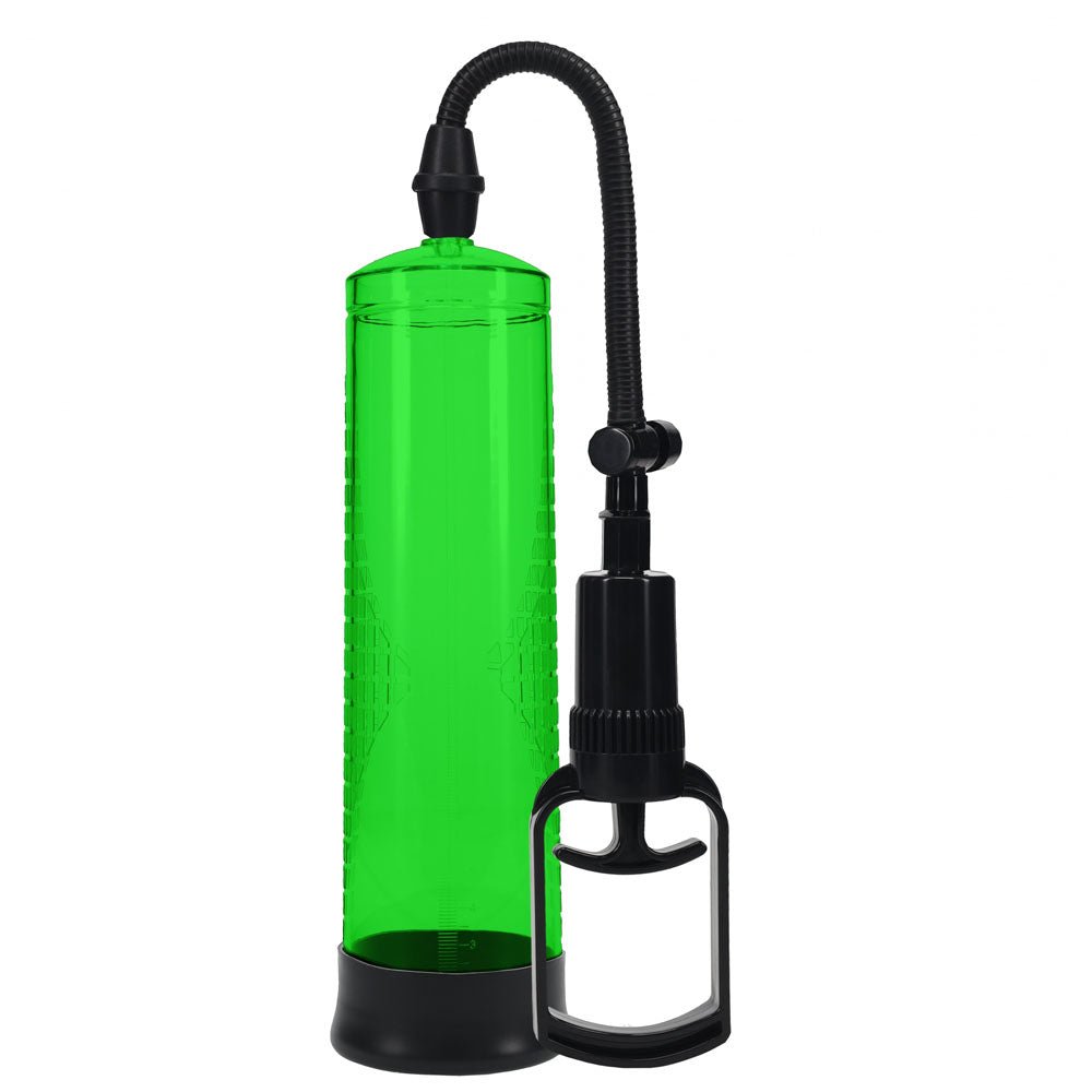 PUMPED Basic Pump 2 - Green - Green Penis Pump - silkandsin
