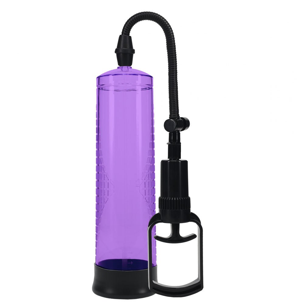 PUMPED Basic Pump 2 - Purple - Purple Penis Pump - silkandsin