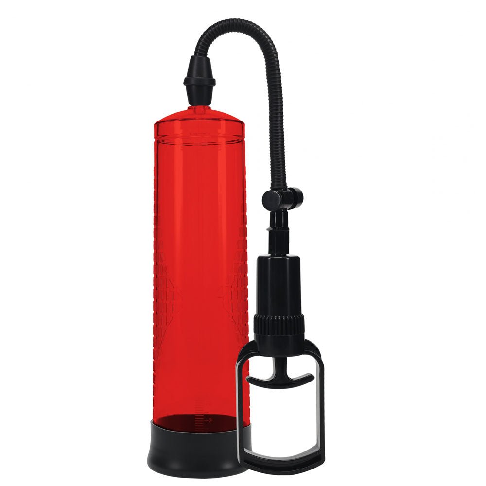 PUMPED Basic Pump 2 - Red - Red Penis Pump - silkandsin