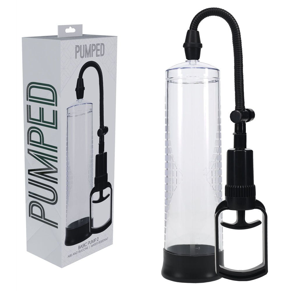 PUMPED Basic Pump 2 - Transparent - Clear Penis Pump - silkandsin