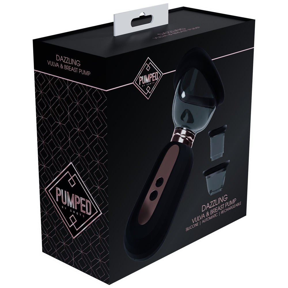PUMPED Dazzling Auto Ladies Pump - Black - Black USB Rechargeable Ladies Pump - silkandsin