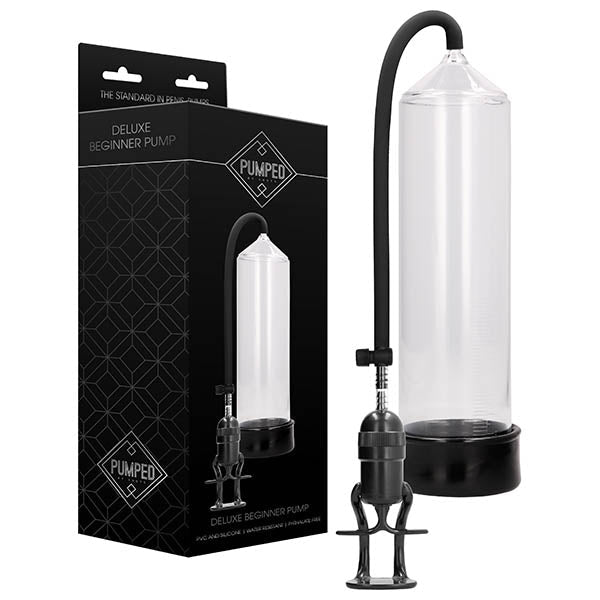 Pumped Deluxe Beginner Pump - Clear Penis Pump - silkandsin