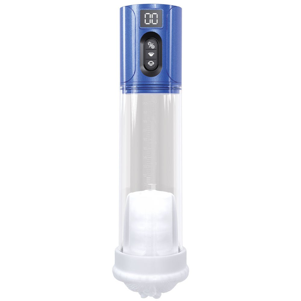 PUMPED HyperLift - Blue - Metallic Blue/Clear USB Rechargeable Auto Pump - silkandsin