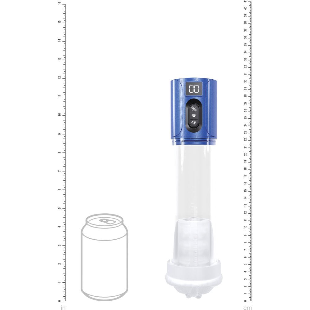 PUMPED HyperLift - Blue - Metallic Blue/Clear USB Rechargeable Auto Pump - silkandsin
