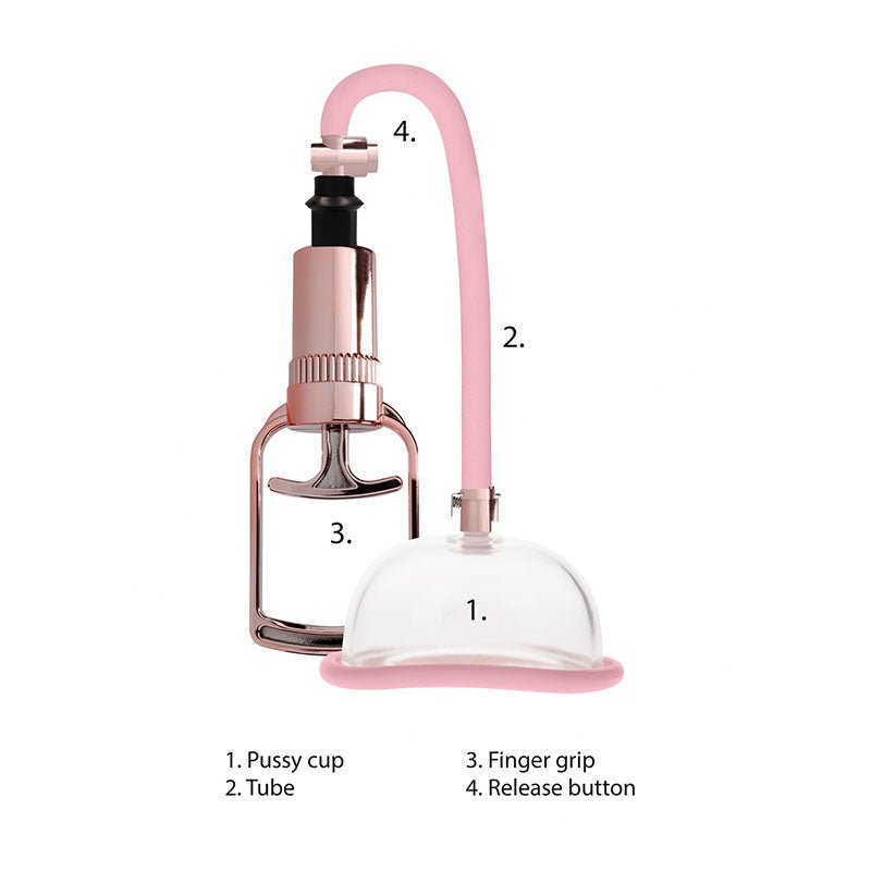 Pumped Pussy Pump - Rose Pink Vagina Pump - silkandsin