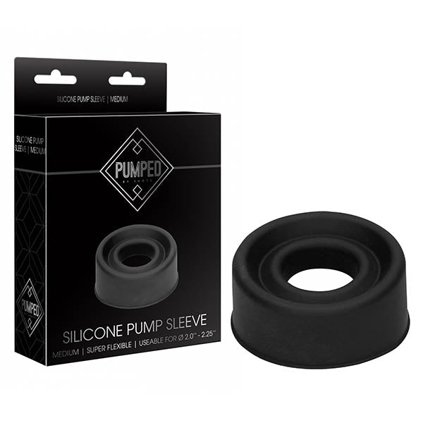 Pumped Silicone Pump Sleeve - Black Medium Sized Pump Sleeve - silkandsin