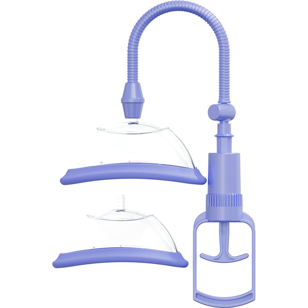 Pumped Vulva Pump - Lavender - Lavender Vagina Pump with 2 Cups - Silk and Sin