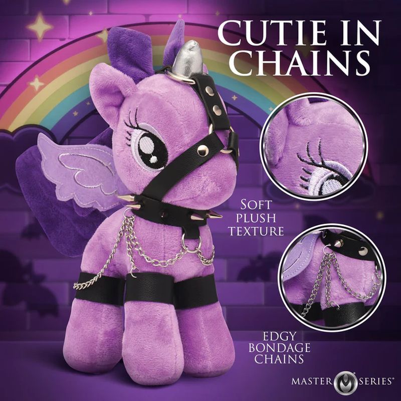 Raven Plum Bondage Pony - Silk and Sin