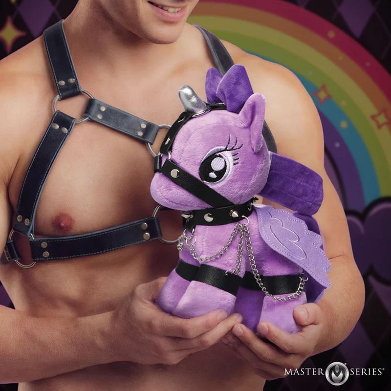 Raven Plum Bondage Pony - Silk and Sin