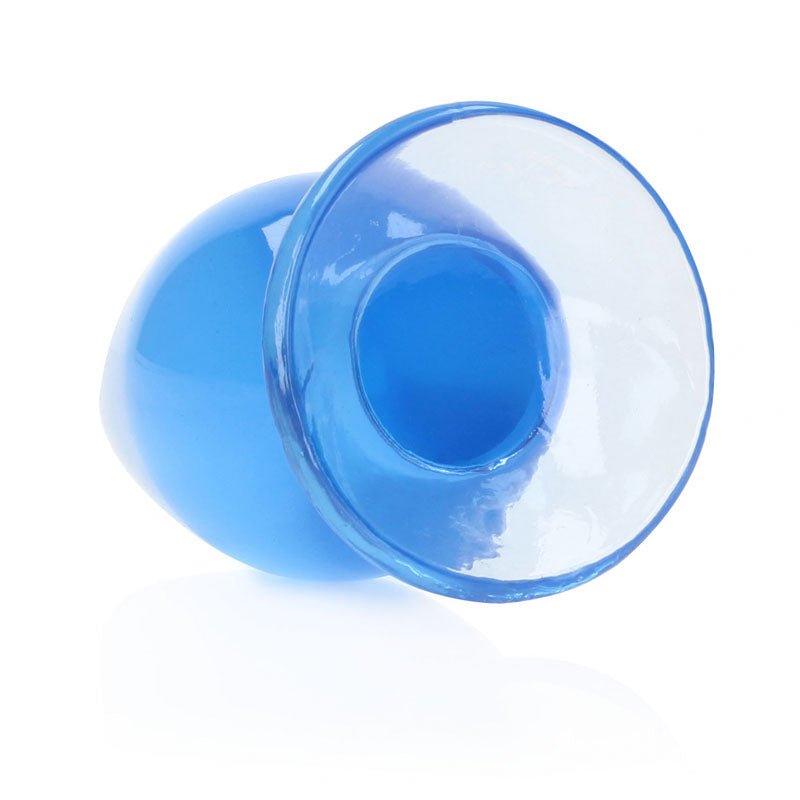REALROCK 11.5 cm Anal Plug - Blue - Blue 11.5 cm (4.5'') Butt Plug - silkandsin