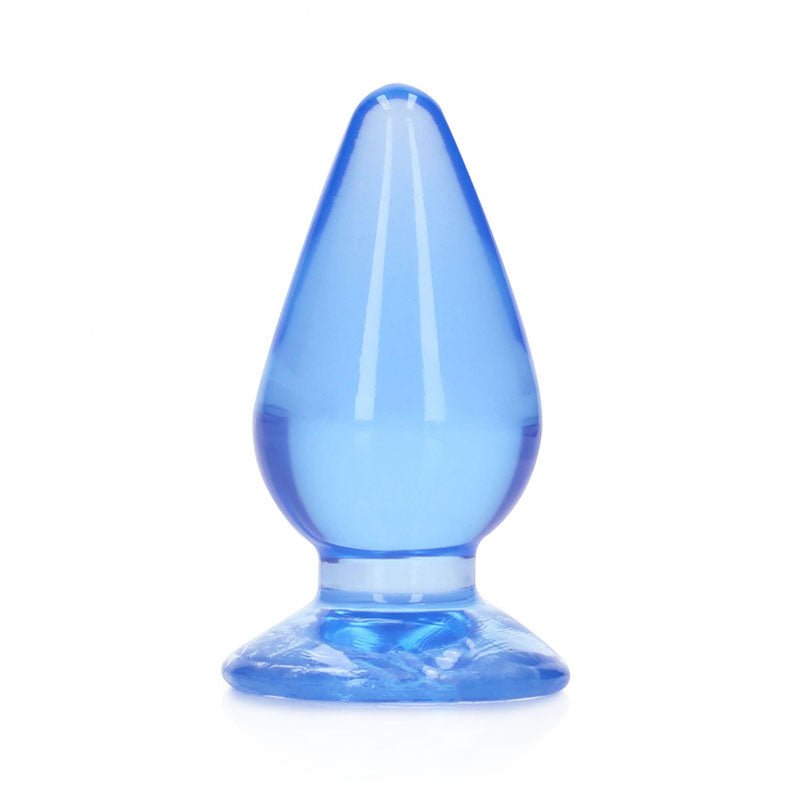 REALROCK 11.5 cm Anal Plug - Blue - Blue 11.5 cm (4.5'') Butt Plug - silkandsin