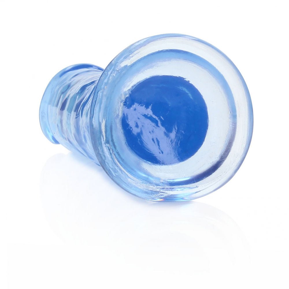 REALROCK 15.5 cm Straight Dildo - Blue - Blue 15.5 cm (6'') Dong - silkandsin