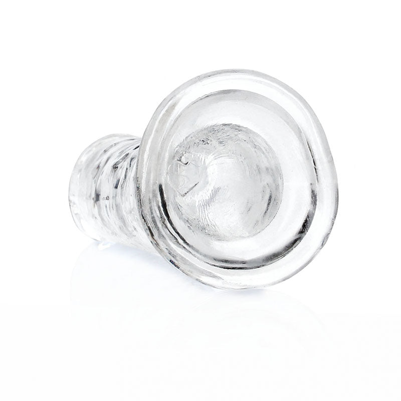 REALROCK 15.5 cm Straight Dildo - Clear - Clear 15.5 cm (6'') Dong - silkandsin