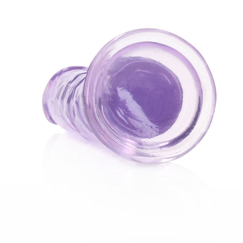 REALROCK 15.5 cm Straight Dildo - Purple - Purple 15.5 cm (6'') Dong - silkandsin