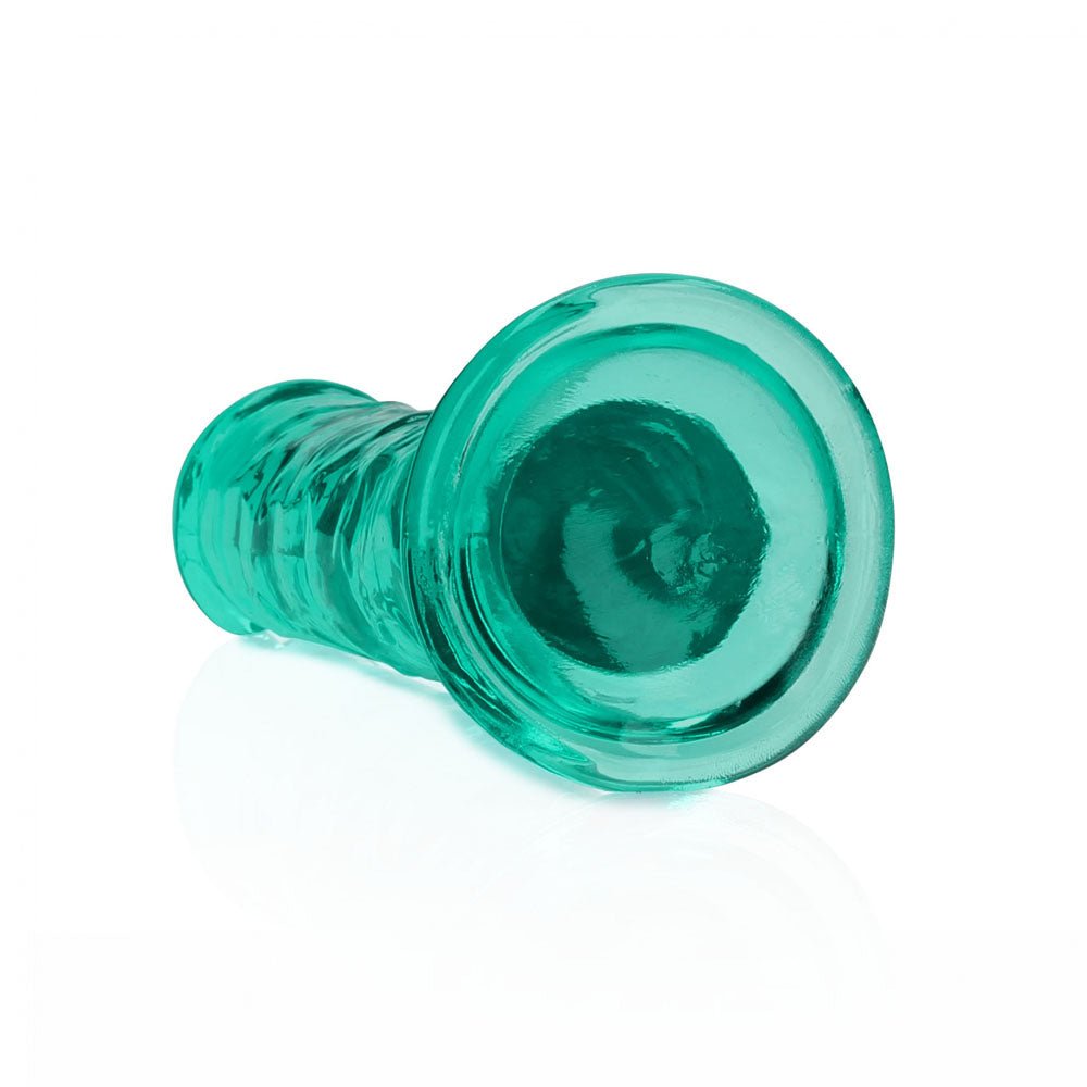 REALROCK 15.5 cm Straight Dildo - Turquoise - Turquoise 15.5 cm (6'') Dong - silkandsin