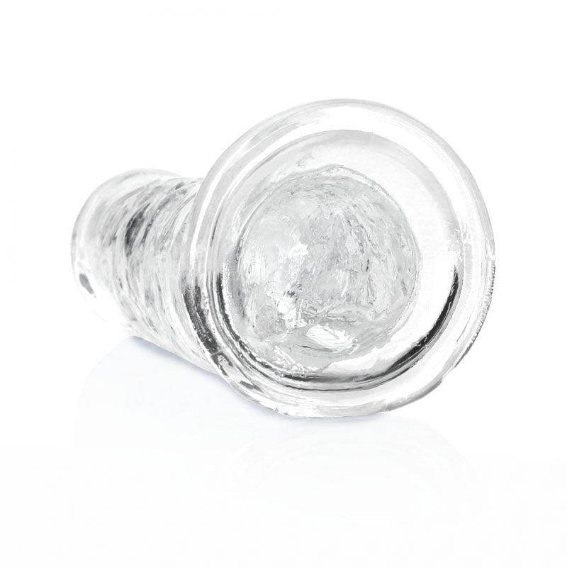 REALROCK 18 cm Straight Dildo - Clear - Clear 18 cm (7'') Dong - silkandsin