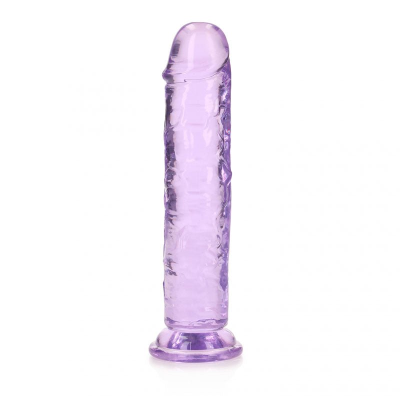 REALROCK 18 cm Straight Dildo - Purple - Purple 18 cm (7'') Dong - silkandsin