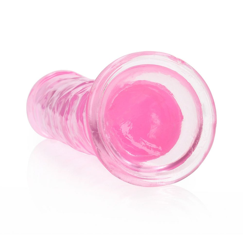 REALROCK 20 cm Straight Dildo - Pink - Pink 20 cm (8'') Dong - silkandsin