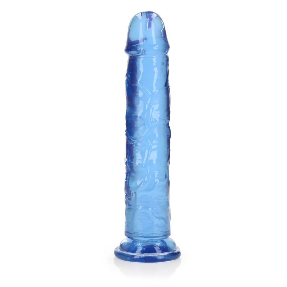 REALROCK 25 cm Straight Dildo - Blue - Blue 25 cm (10'') Dong - Silk and Sin