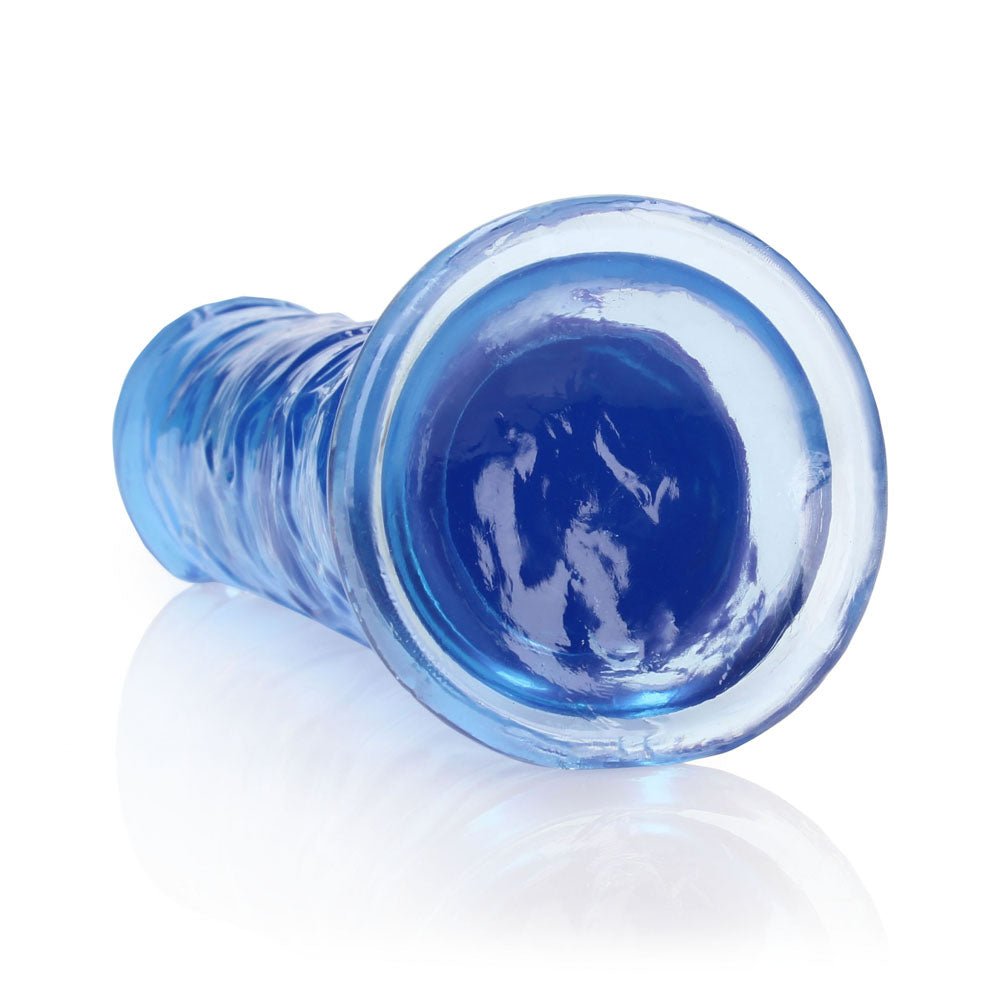REALROCK 25 cm Straight Dildo - Blue - Blue 25 cm (10'') Dong - Silk and Sin