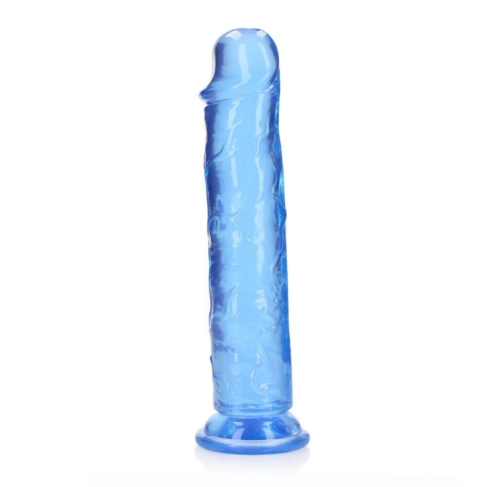 REALROCK 28 cm Straight Dildo - Blue - Blue 28 cm (10'') Dong - Silk and Sin