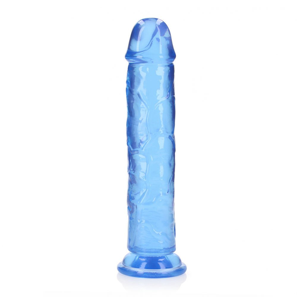 REALROCK 28 cm Straight Dildo - Blue - Blue 28 cm (10'') Dong - Silk and Sin