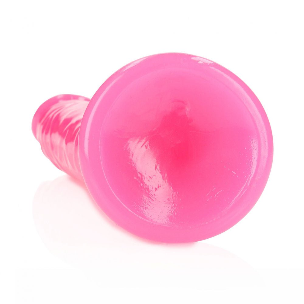 REALROCK 29 cm Slim Glow in the Dark Neon - Pink - Glow in Dark Pink 29 cm (11'') Dong - silkandsin