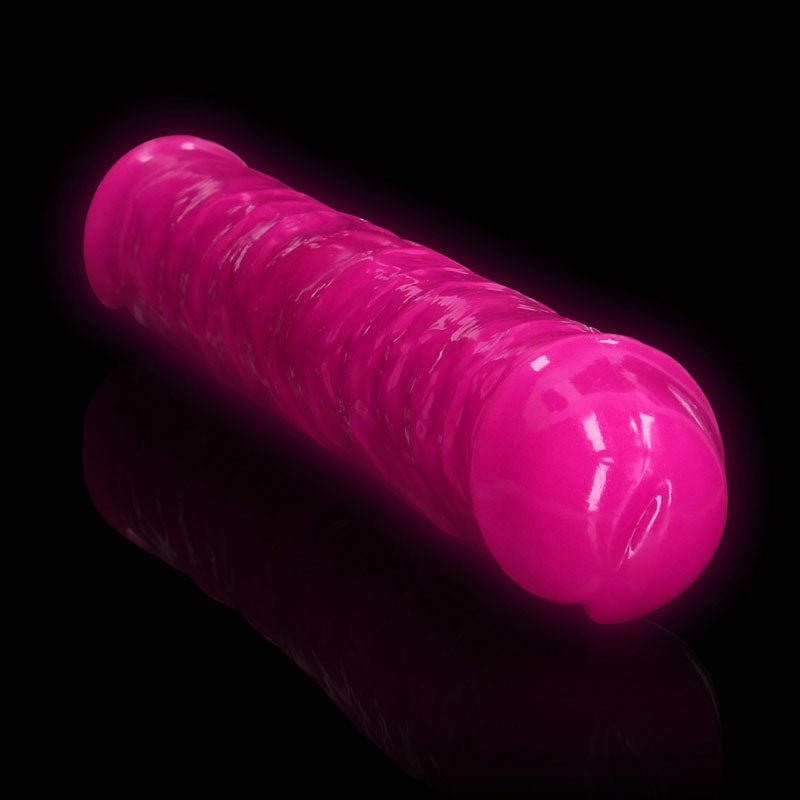 REALROCK 38 cm Double Dong Glow - Pink - Pink 38 cm (15'') Double Dong - silkandsin