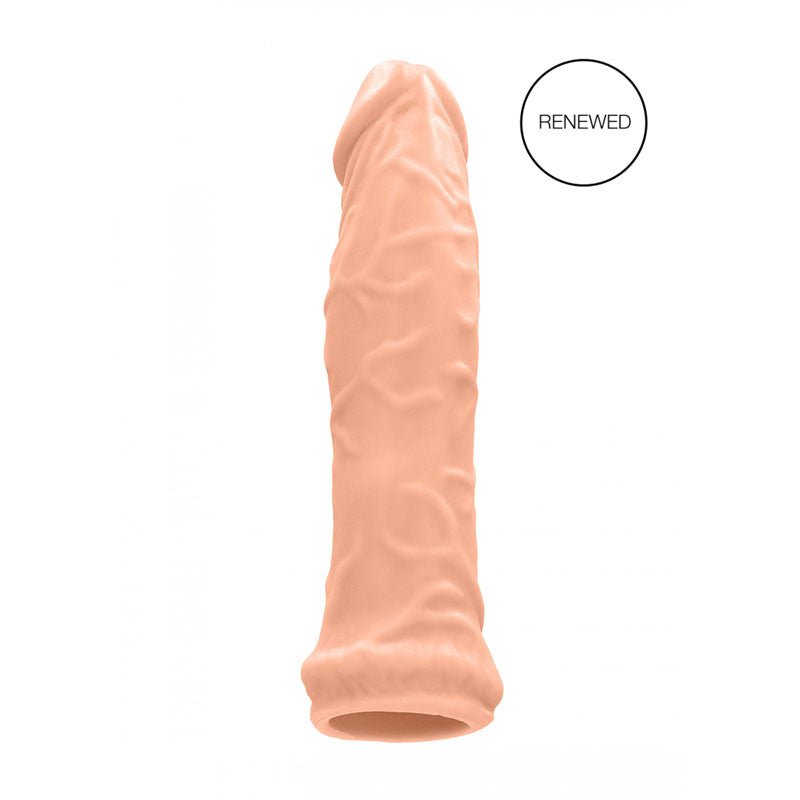 REALROCK 6'' Realistic Penis Sleeve - Flesh 15.2 cm Penis Extension Sleeve - silkandsin