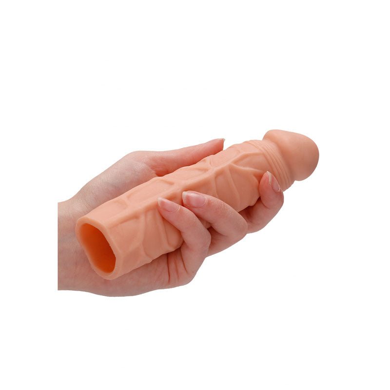 REALROCK 7'' Penis Extender - Flesh 17.8 cm Penis Extension Sleeve - Silk and Sin