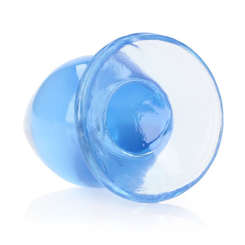 REALROCK 9 cm Anal Plug - Blue - Blue 9 cm (3.5'') Butt Plug - Silk and Sin