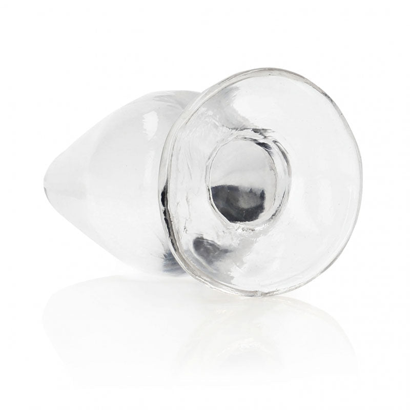 REALROCK 9 cm Anal Plug - Clear - Clear 9 cm (3.5'') Butt Plug - Silk and Sin