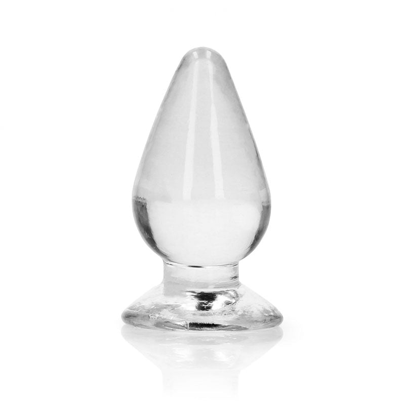 REALROCK 9 cm Anal Plug - Clear - Clear 9 cm (3.5'') Butt Plug - Silk and Sin
