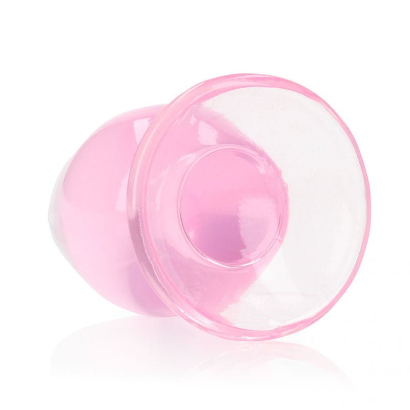 REALROCK 9 cm Anal Plug - Pink - Pink 9 cm (3.5'') Butt Plug - silkandsin