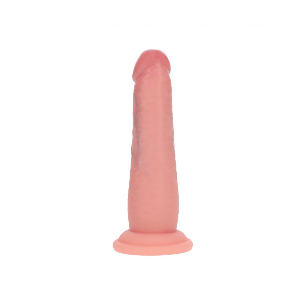 REALROCK Dual Density 6'' Sliding Skin Silicone Dildo - Flesh - Flesh 15.2 cm Sliding Skin Dildo - Silk and Sin