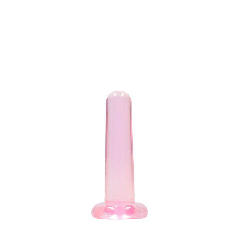 REALROCK Non Realistic Dildo With Suction Cup - 13.5 cm - Pink 13.5 cm Dong - silkandsin