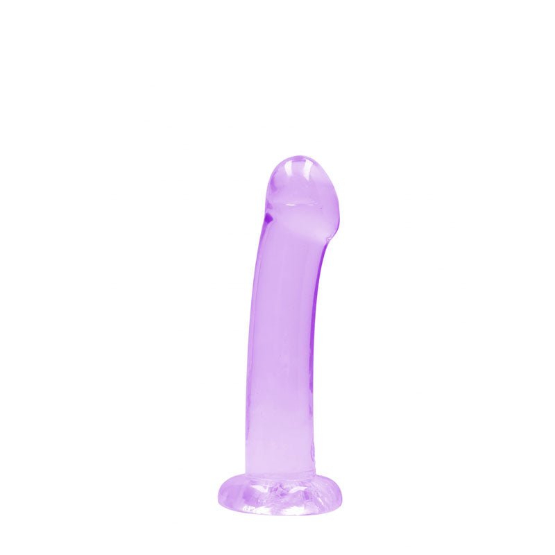 REALROCK Non Realistic Dildo With Suction Cup - 17 cm - Purple 17 cm Dong - silkandsin