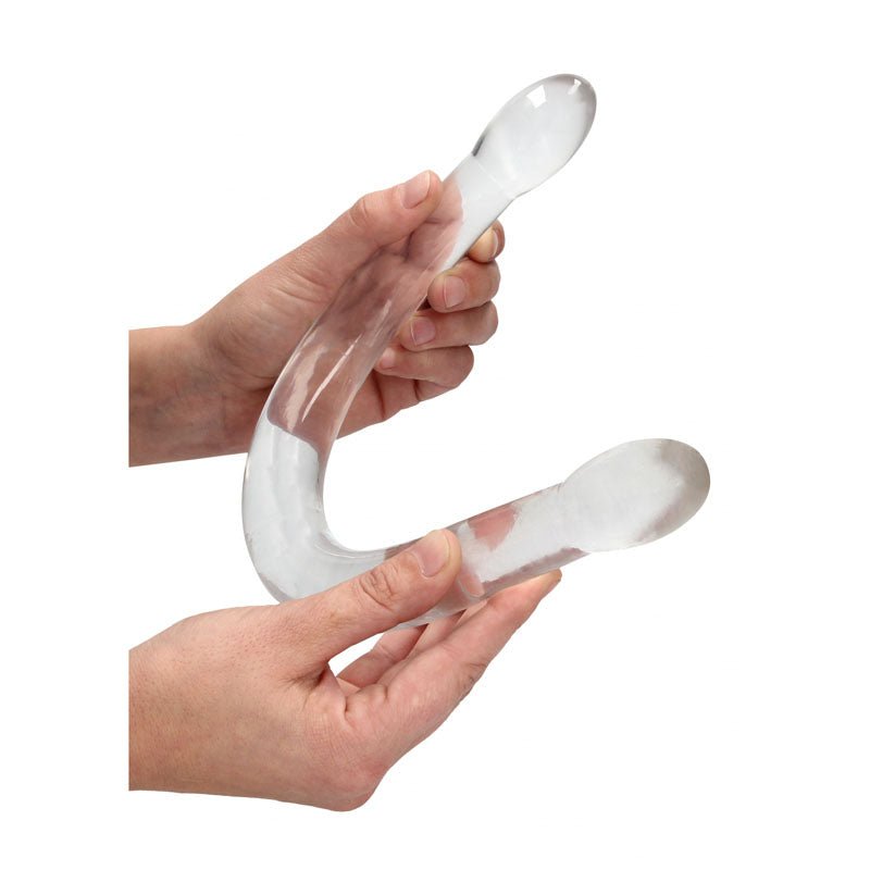 REALROCK Non Realistic Double Dong 17'' - Clear 43 cm Double Dong - silkandsin