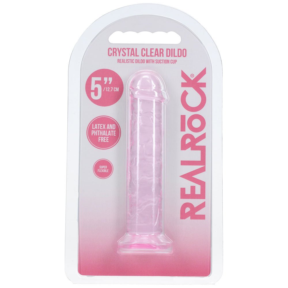REALROCK Realistic 5'' Dildo - Pink - Pink 12.7 cm Dildo - Silk and Sin