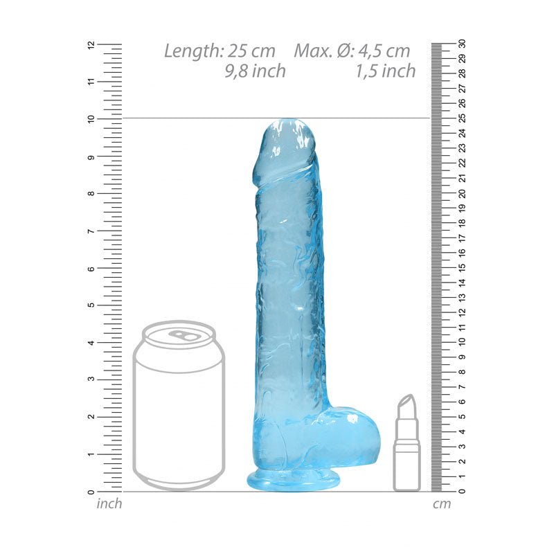 REALROCK Realistic Dildo With Balls 9IN - silkandsin