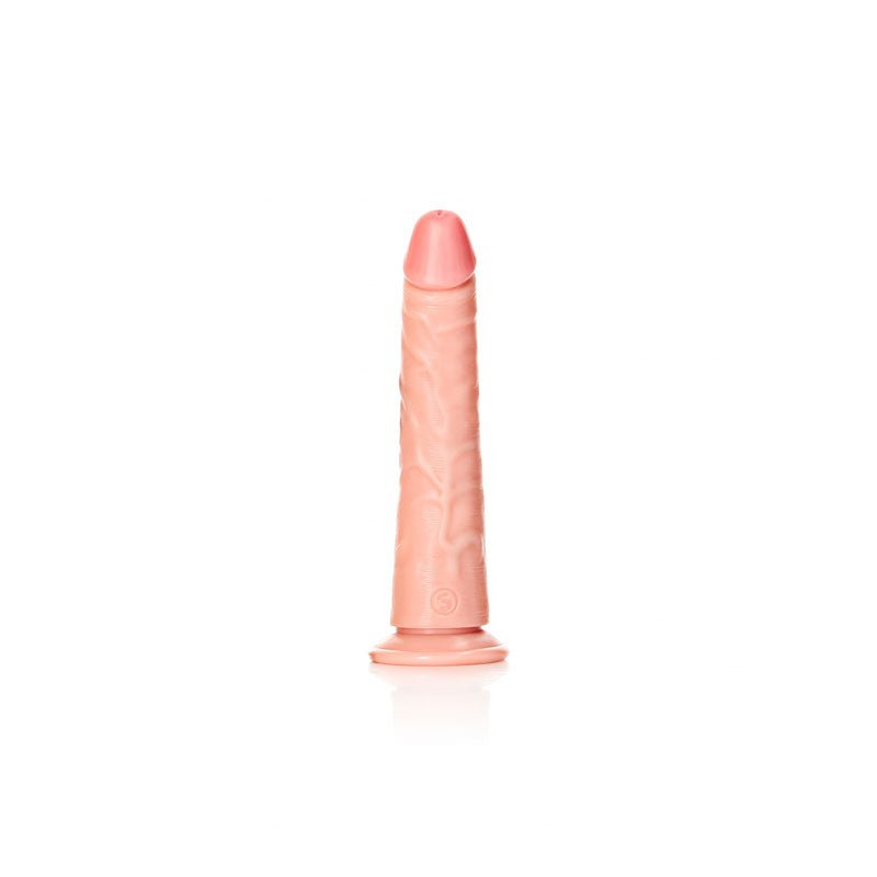 REALROCK Realistic Slim Dildo with Suction Cup - 18cm - Flesh 18 cm (7'') Dong - silkandsin